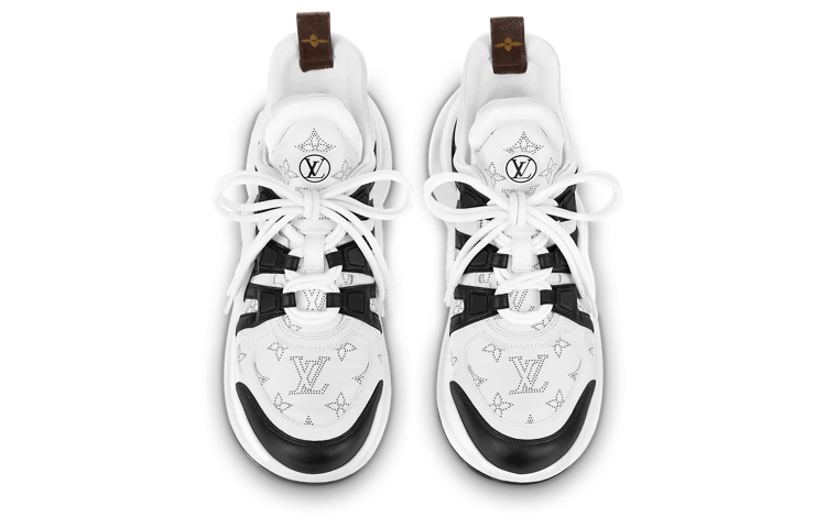 (WMNS) LOUIS VUITTON Archlight 1.0 Sneakers 'White Black with Hollow Monogram' 1AAM2W