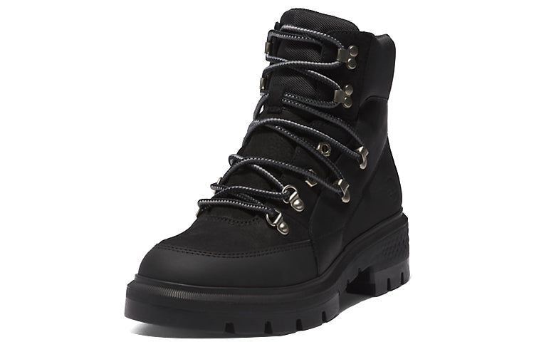 (WMNS) Timberland Cortina Valley Waterproof Mid Hiker Boots 'Black Full Grain' A5NJ7015