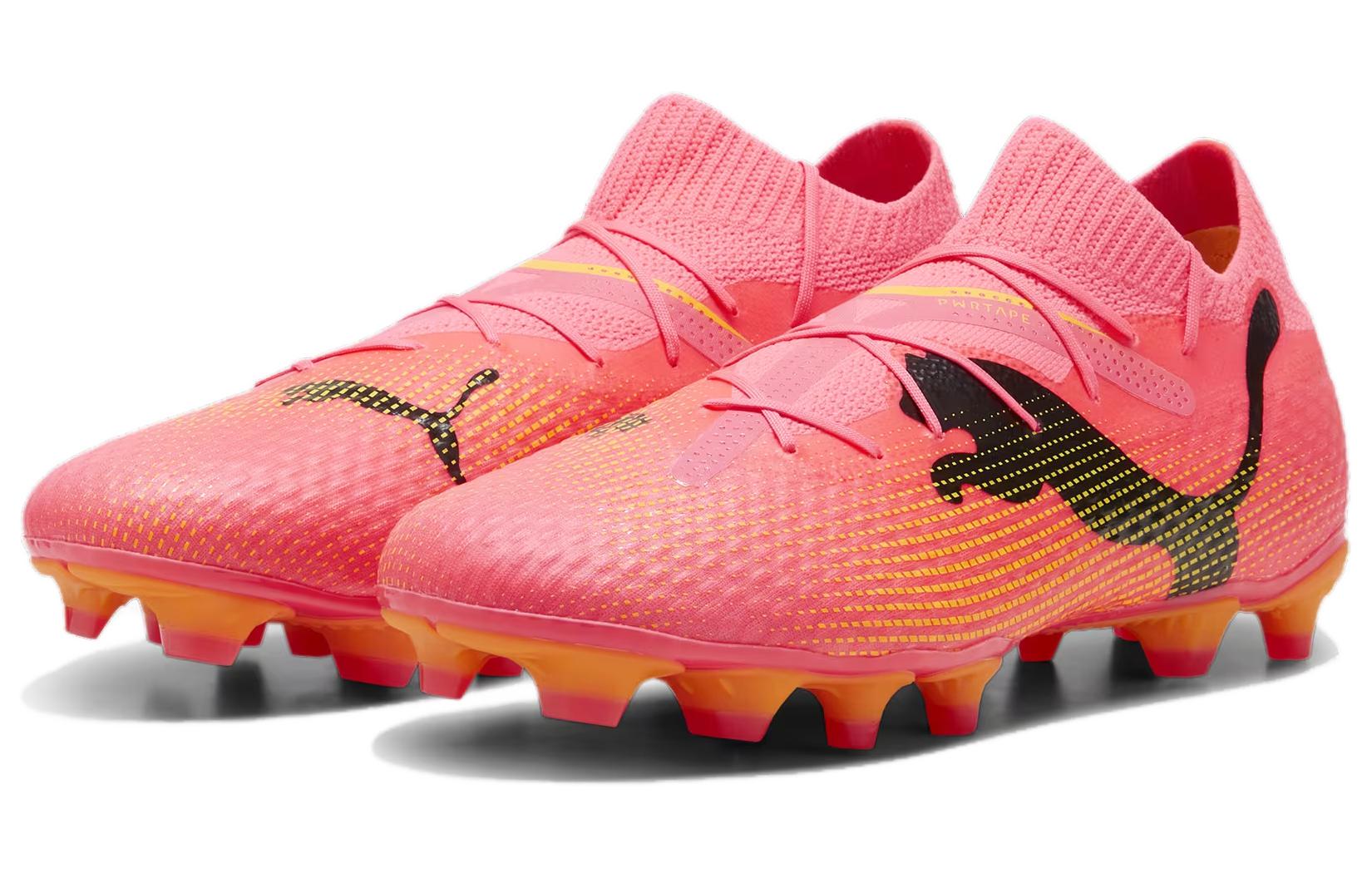 PUMA Future 7 Pro FG/AG Lace Up Soccer Sneakers 'Pink' 107707-03