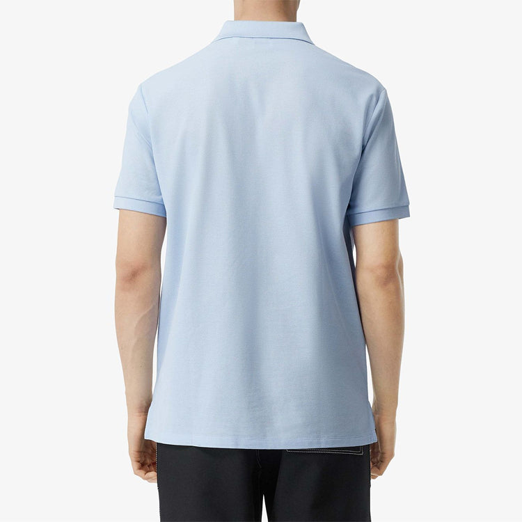 Men's Burberry Classic Mesh Short Sleeve Polo Shirt Blue 80172081