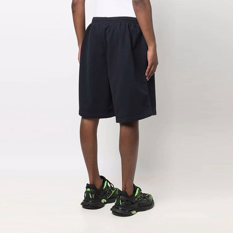 Balenciaga BB Corp Track Shorts 'Dark Blue' 674591TKVB53967