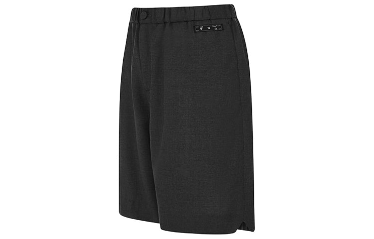 Off-White SS21 Solid Color Large Shorts Loose Fit Gray OMCB049S21FAB0020600