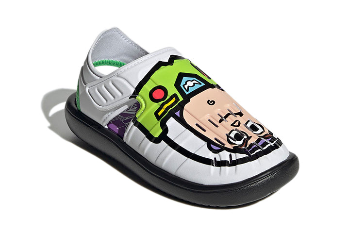(PS) adidas Water Sandals x Disney 'White Black Green' GY5440