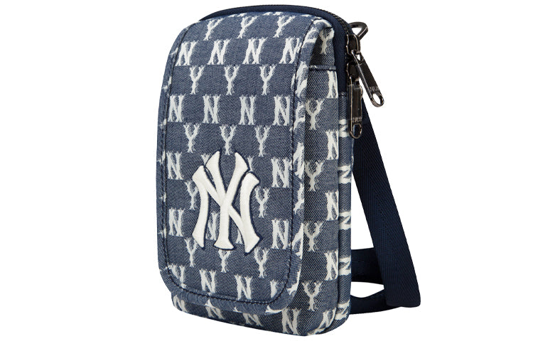 MLB Monogram NY New York Yankees Crossbody Bag Blue 32BGDD011-50N