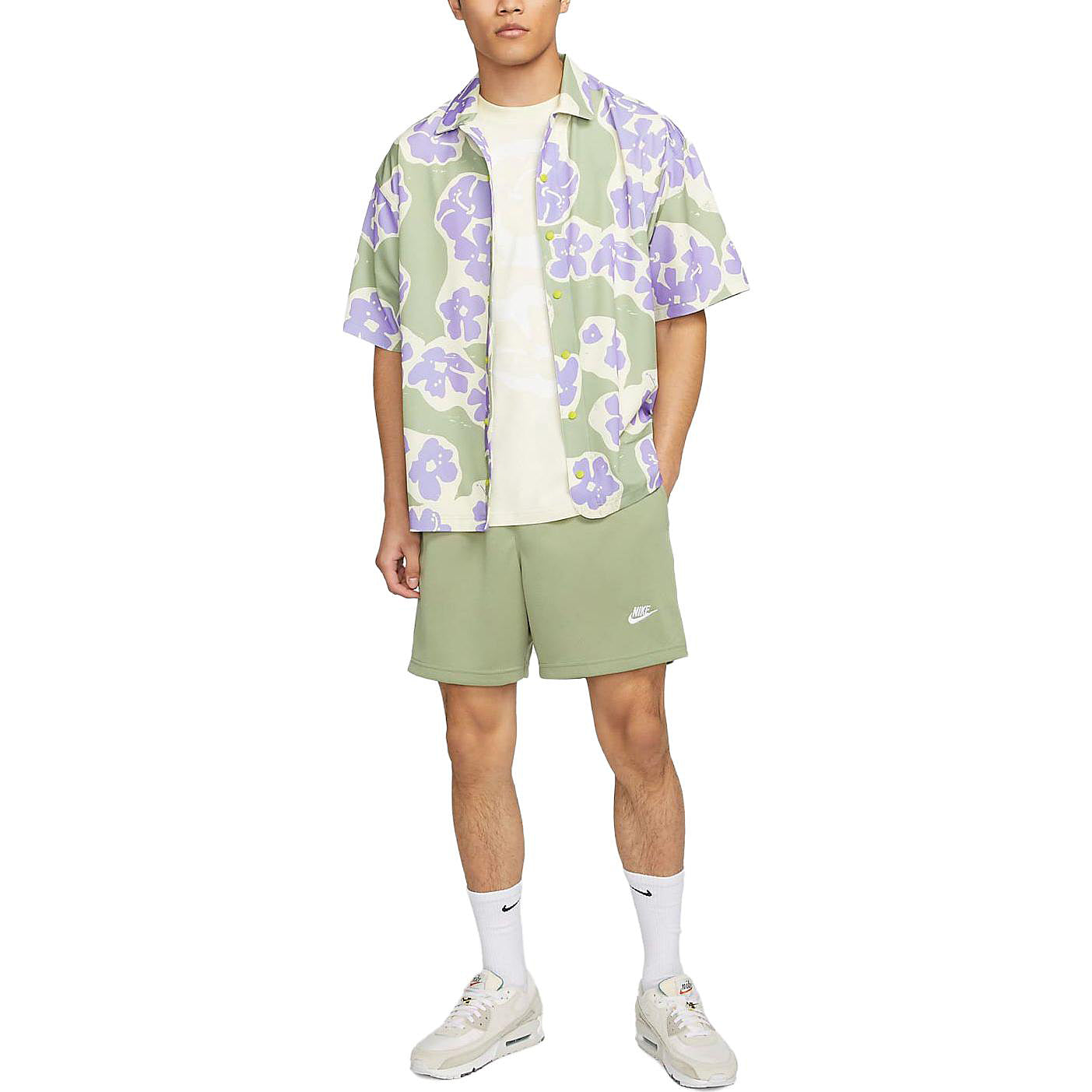 Nike x Naomi Osaka Short-Sleeve Button-Up Top 'Oil Green' DX1847-386