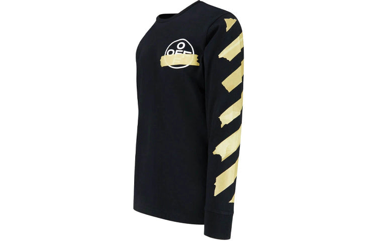 Off-White Tape Arrows Long Sleeve T-Shirt 'Black' OMAB001R201850021048