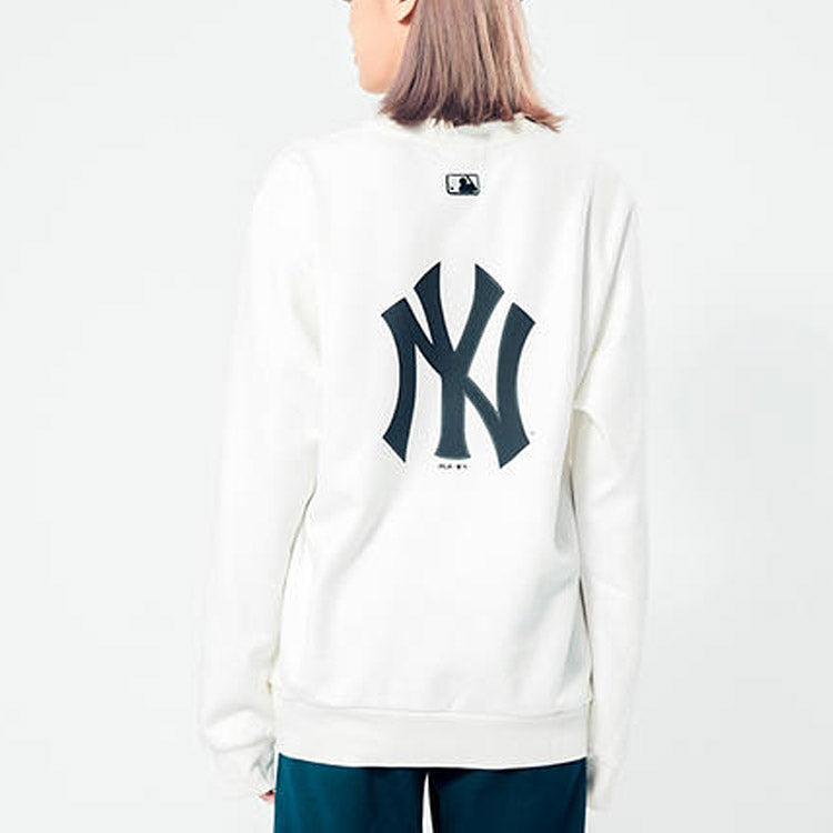 MLB New York Yankees Printing Logo Sports Fleece Unisex White 31MTR1941-50I