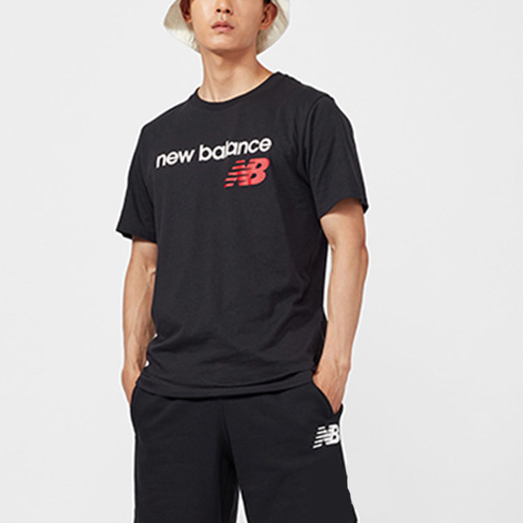New Balance Knit Minimalistic Casual Short Sleeve Black MT01987-BK