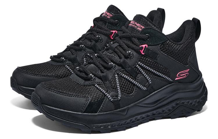 (WMNS) Skechers Lifestyle Trainers 'Black Pink' 117495-BBK