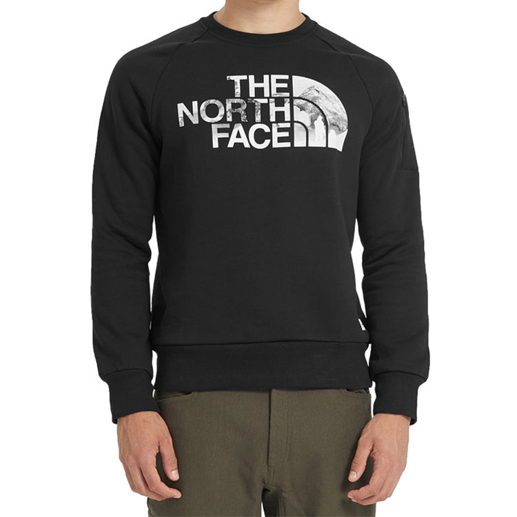 Men's THE NORTH FACE Chest Large Long Sleeves Round Neck Black NF0A3VUB-JK3