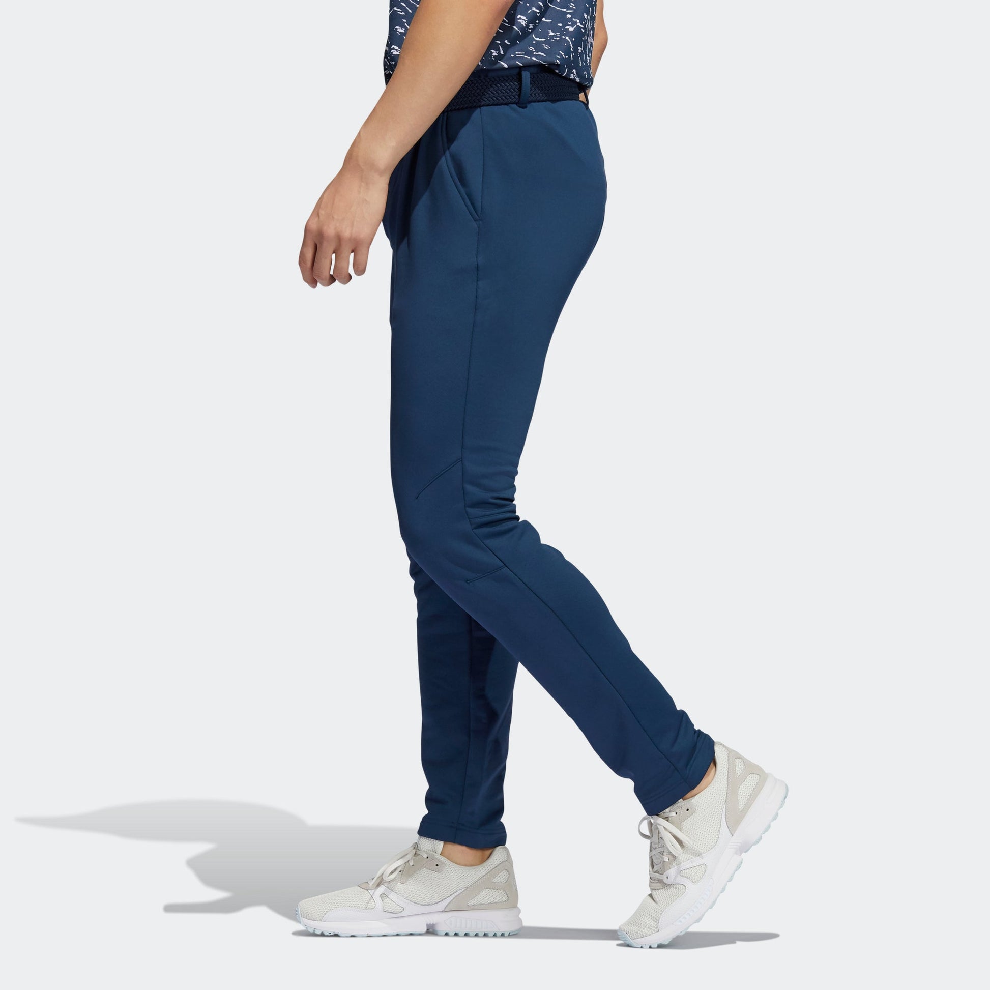 adidas Pblue Pant Solid Color Golf Fleece Lined Stay Warm Sports Long Pants Navy Blue HB1748