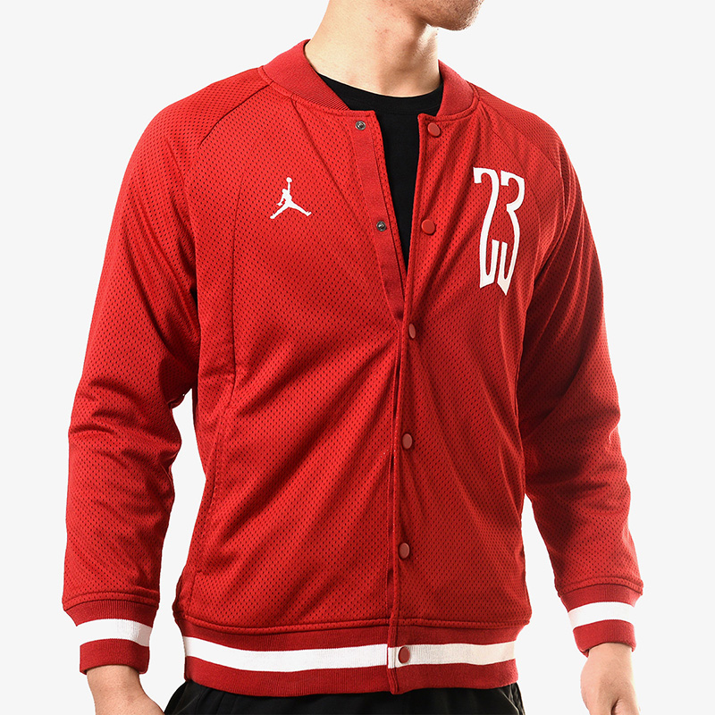 Air Jordan 14 Retro Last Shot Mesh Bomber Jacket 'Red White' AQ0617-687