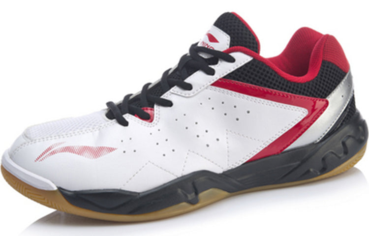 Li-Ning Badminton Training Shoes 'White Red' AYTP061-1