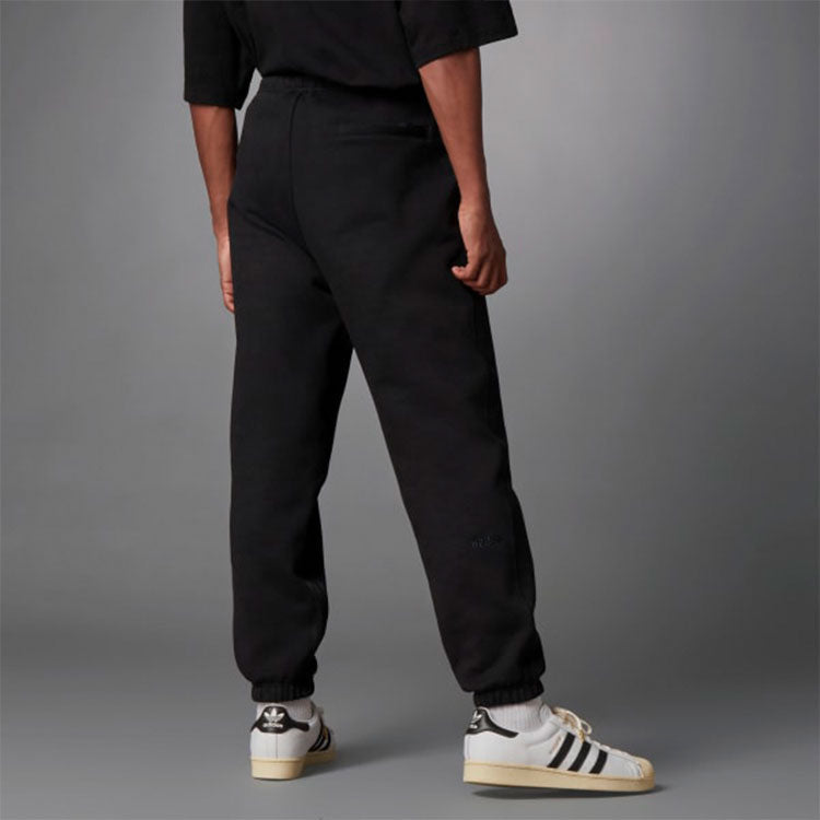adidas originals Blue Version Series Solid Color Casual Sports Long Pants Black H23150