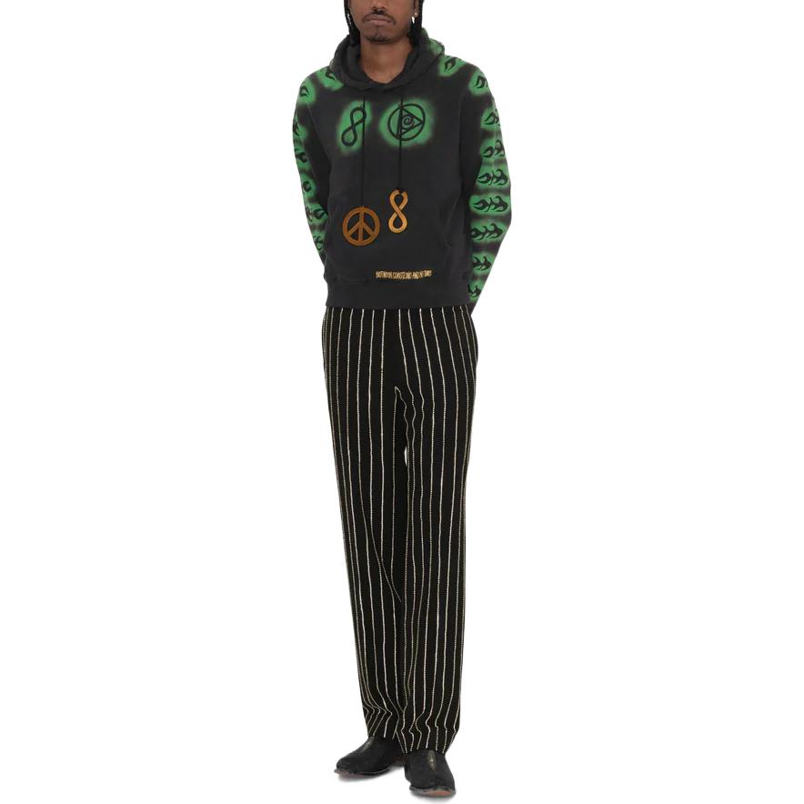 Stussy x Dries Van Noten Embroidered Hoodie 'Black' 318044
