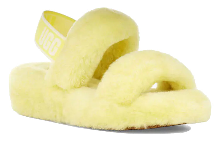 (WMNS) UGG Oh Yeah Thick Sole Sandals Yellow 1107953-MRT