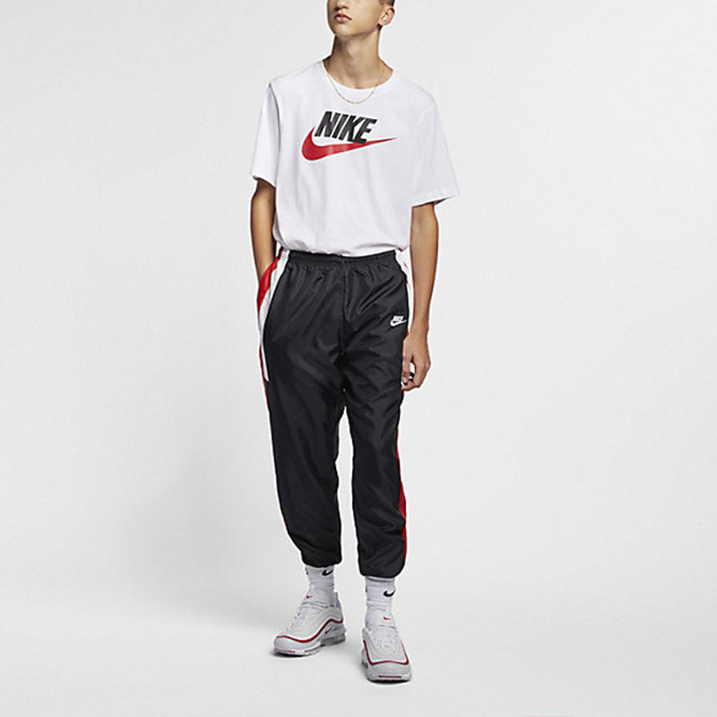 Nike M Nsw Tee Icon Futura Casual Sports Alphabet Printing Round Neck Short Sleeve White AR5004-100
