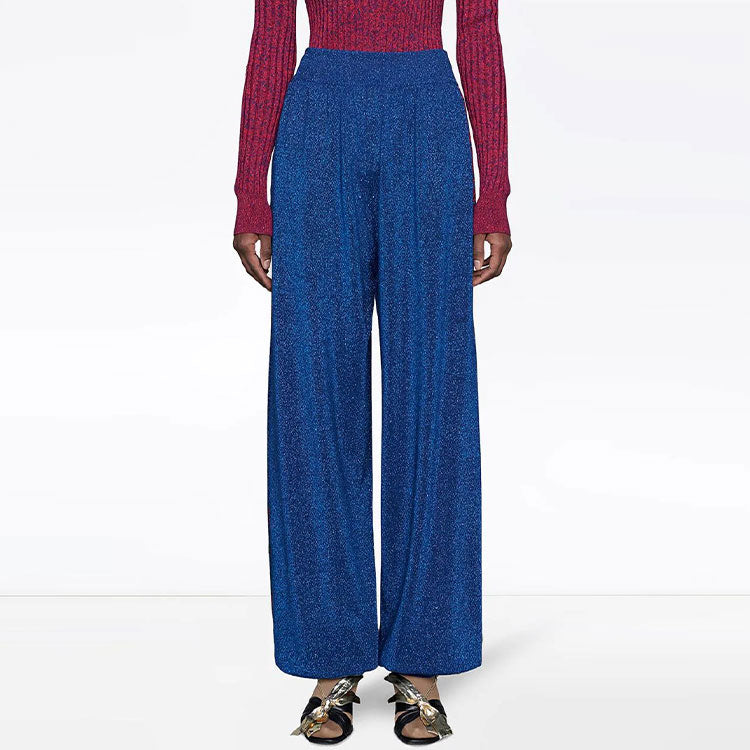 (WMNS) Gucci Wool Lam Track Bottoms 'Blue Red Multicolor' 579764-XKAQ9-4034