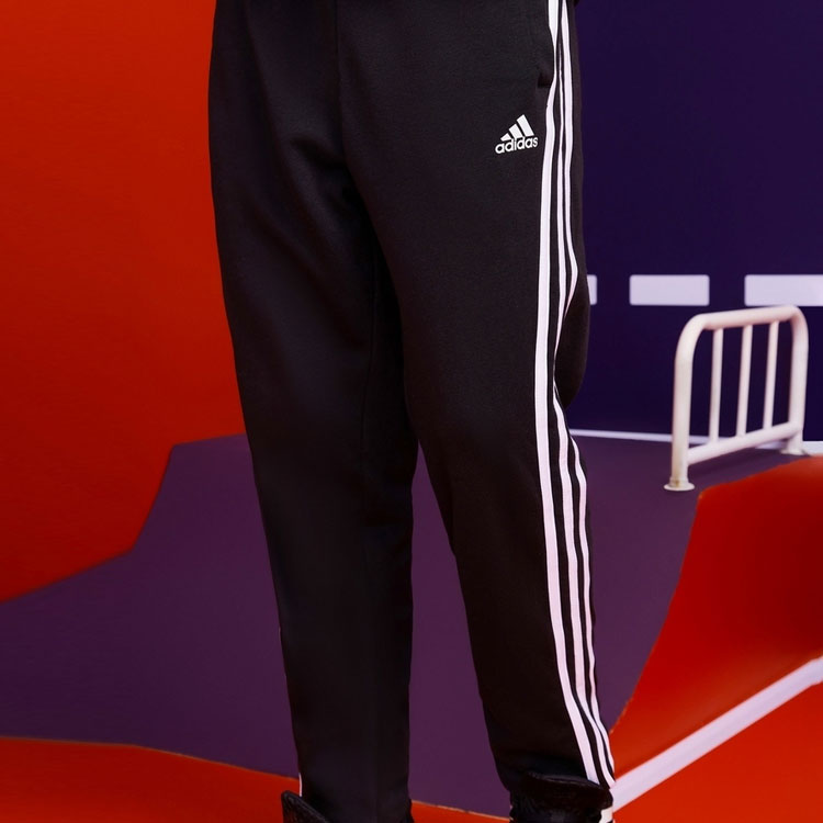 adidas Kids Side Stripe Slim Fit Sports Pants/Trousers/Joggers Boy Black ED6477