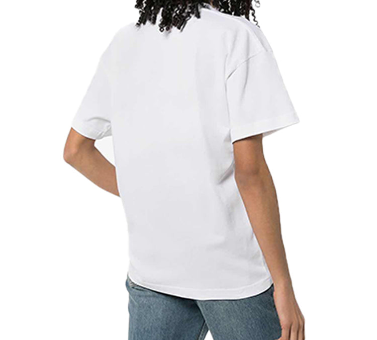 Balenciaga Lens Alphabet Printing Short Sleeve White 612965TIV829000