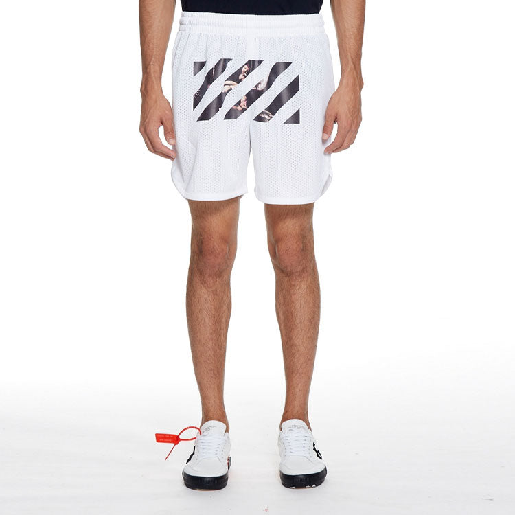 Off-White Mens SS20 Caravaggio Diag Stripe shorts OMCI005S201010040188