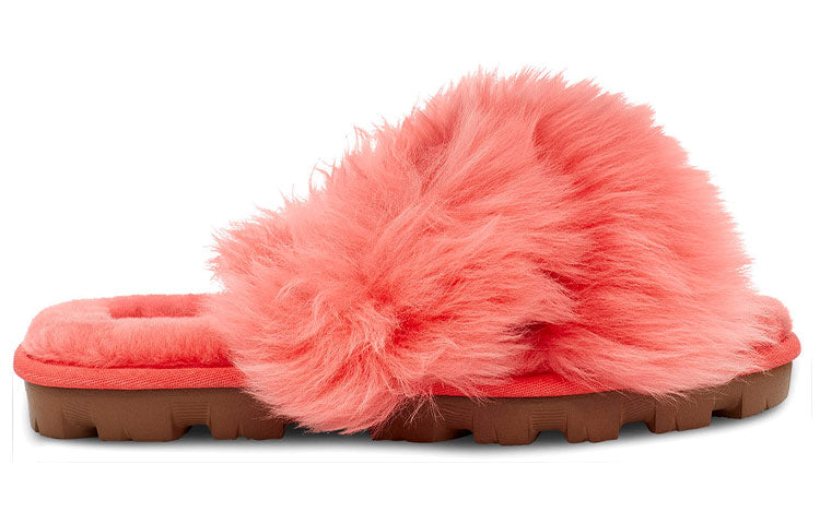 (WMNS) UGG Fuzzalicious Slipper coral red 1108917-PCRL