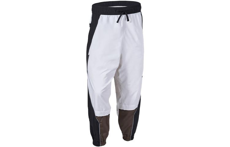 Men's Nike x ACRONYM Crossover Contrast Color Stitching Logo Printing Sports Pants/Trousers/Joggers Us Edition White CU0468-100