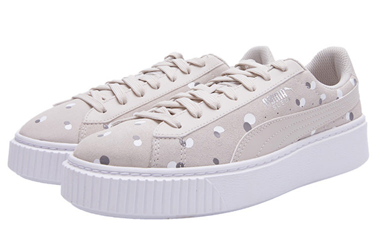 PUMA Sneakers Suede Platform Dots Jr 'Silver' 368991-02