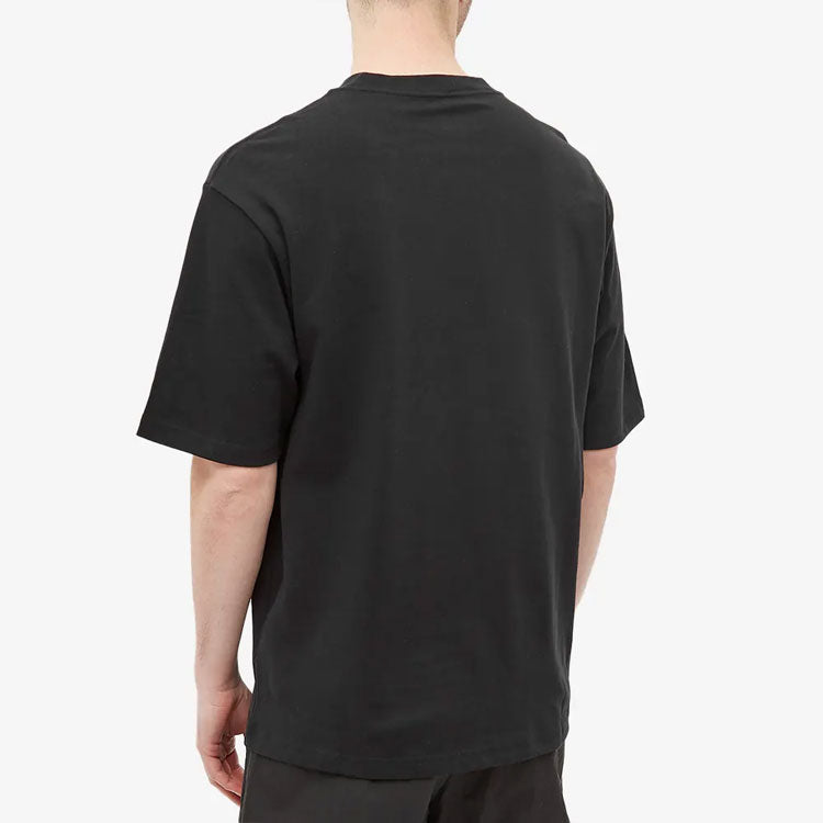 Air Jordan Embroidered Round Neck Sports Short Sleeve T-Shirt Men's Black DO6098-010