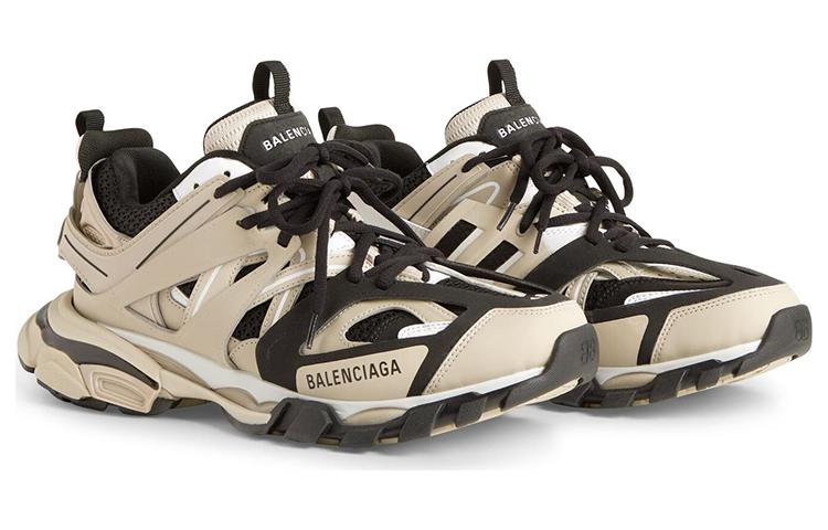 Balenciaga Track Sneakers 'Beige and Black Mesh and Nylon' 542023W3AC48071