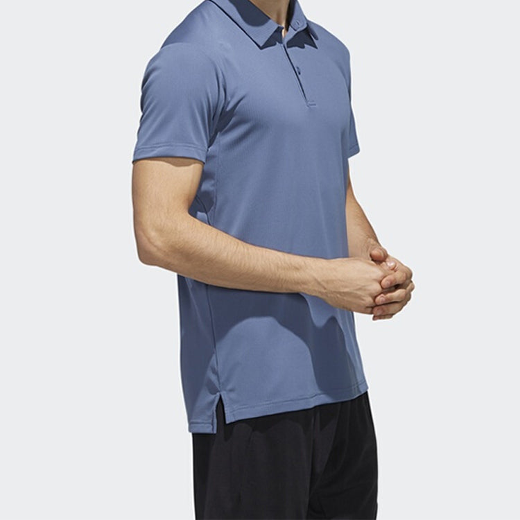adidas Sports Tennis Short Sleeve Polo Shirt Blue Gray DY7503