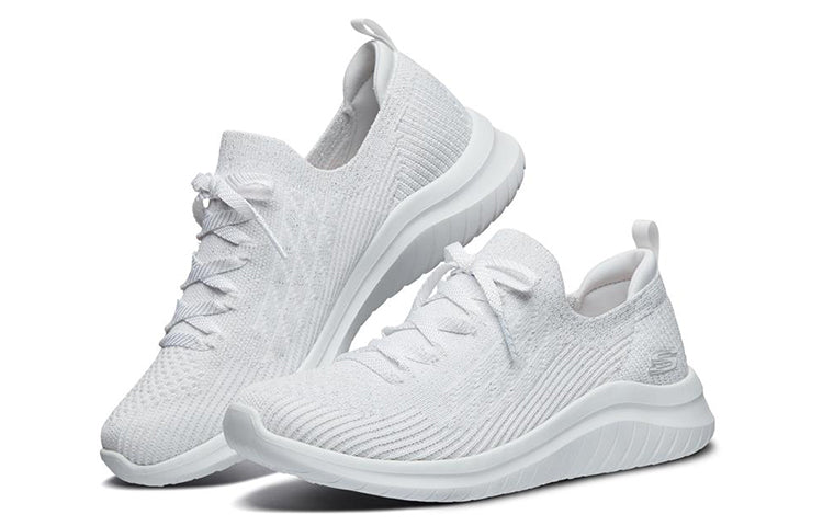 (WMNS) Skechers Ultra Flex 2.0 Low-Top Running Shoes 'Triple White' 13357-WSL