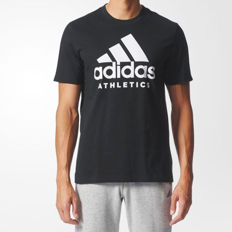 adidas Training Round Neck Pullover Short Sleeve 'Black' BR4749