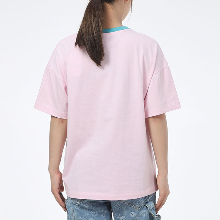 (WMNS) Converse Ice Cream Printing Sports Short Sleeve Pink T-Shirt 10022853-A02