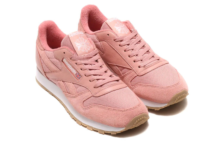 Reebok Classic Leather Low Top Wear-Resistant Pink BS9723