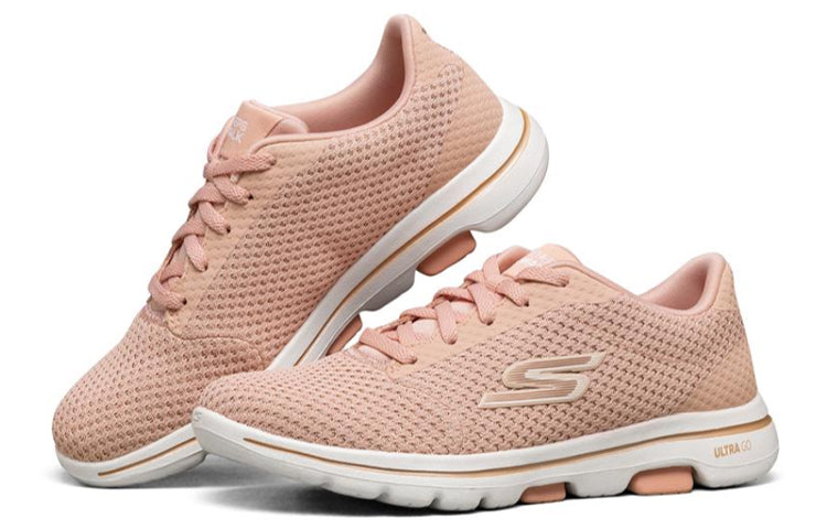 (WMNS) Skechers Go Walk 5 Running Shoes 'Pink White' 124021-PKGD