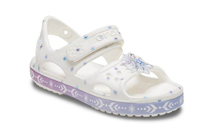 (PS) Crocs Funny Frozen White Sandals 206172-100