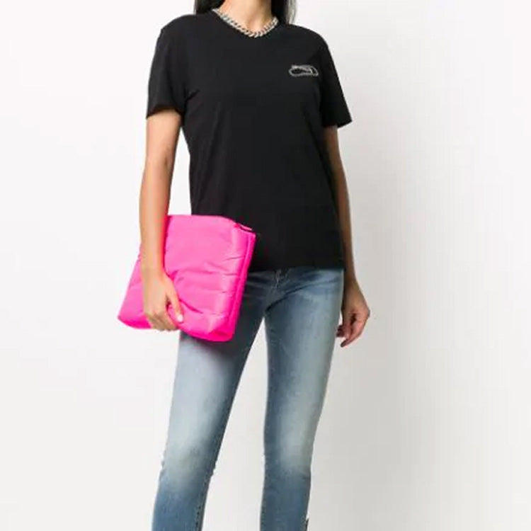 (WMNS) Off-White Printing Black T-Shirt OWAA049E20JER0031001