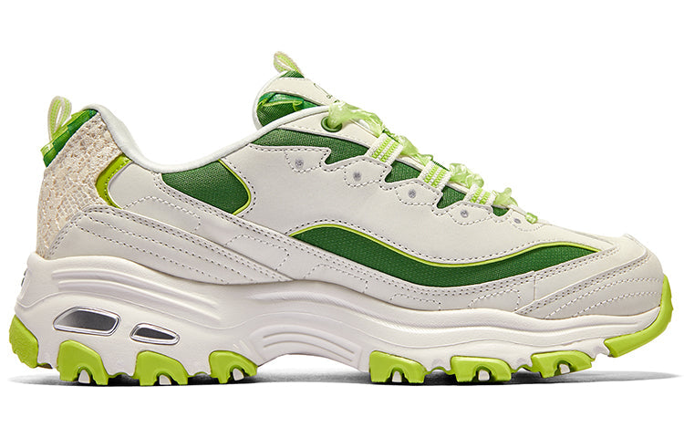 (WMNS) Skechers D'Lites 1.0 Chunky Sneakers 'Beige Green' 896738-WGR