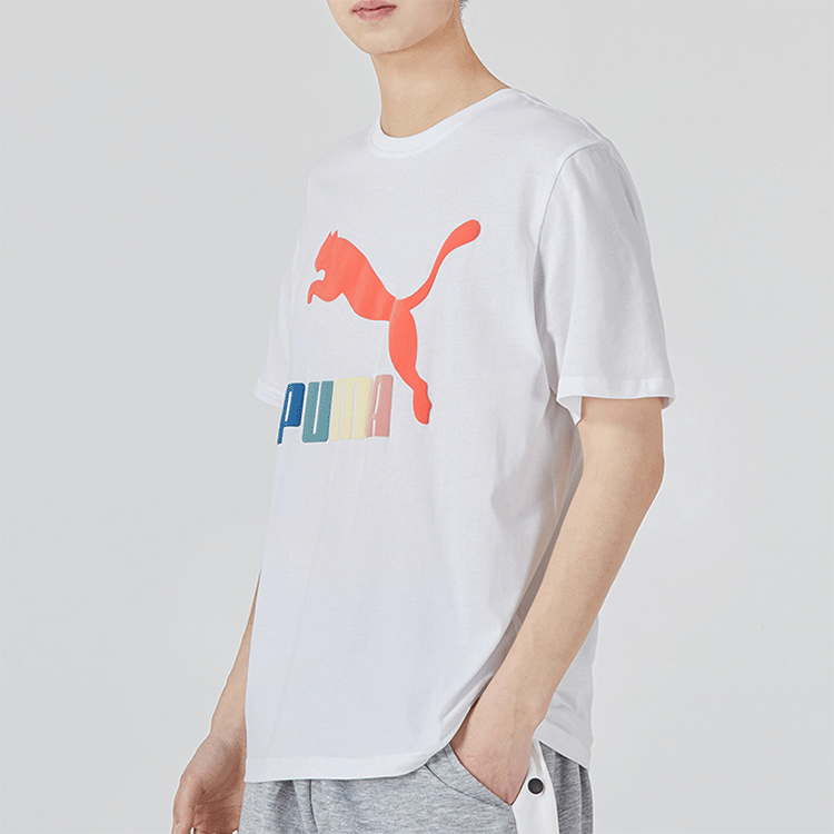 PUMA Classics Logo Interest Tee 'White' 536344-02
