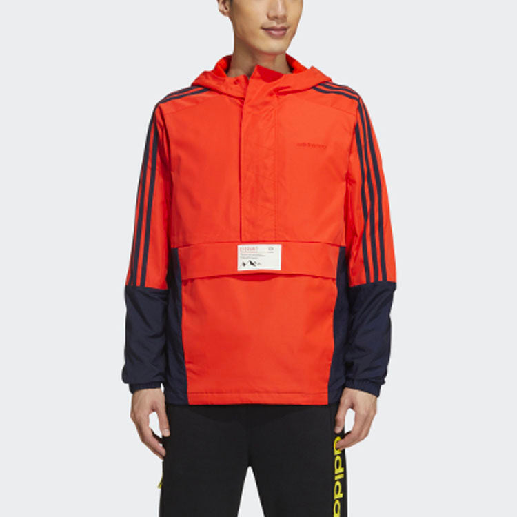 adidas neo Casual Sports Jacket Orange Yellow GM2295
