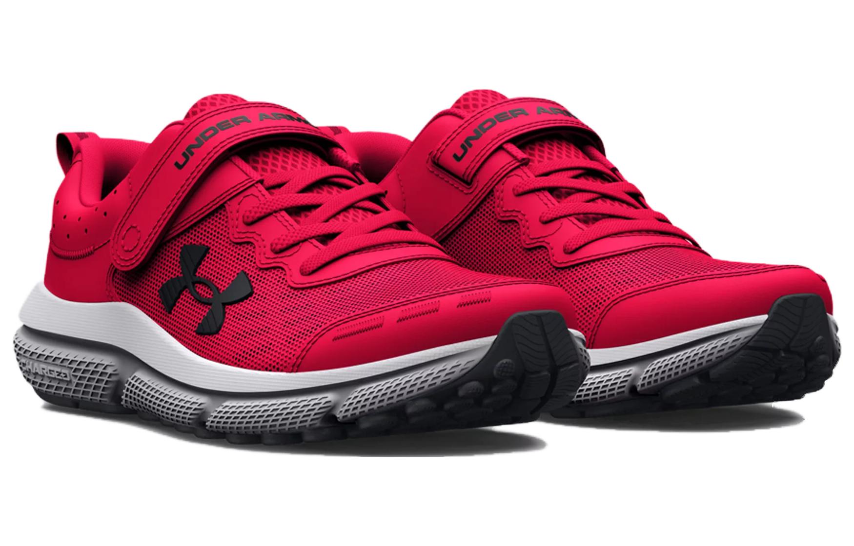(PS) Under Armour Assert 10 AC Wide 'Red Black' 3026186-600