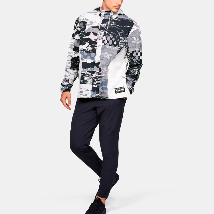 Men's Under Armour Moments Casual Sports Protection Hooded Jacket Colorblock 1351337-667