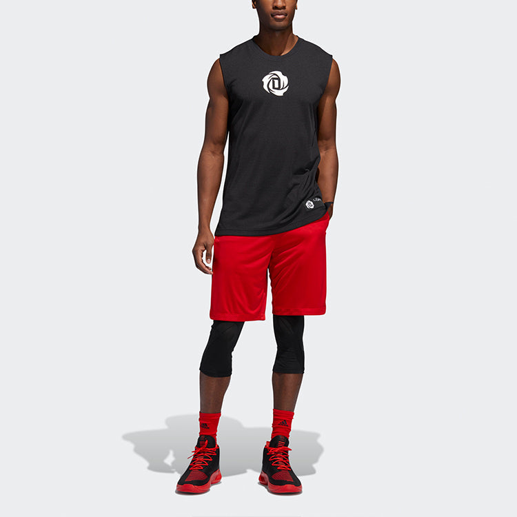 adidas Rose Short Training Gym Sports Basketball Shorts Red DZ0847