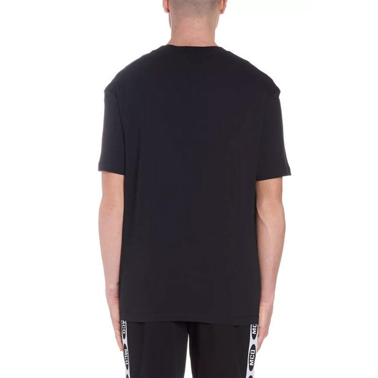 Men's McQ Alexander McQueen Cotton Embroidered Pattern Short Sleeve Black 291571-RMT59-1000