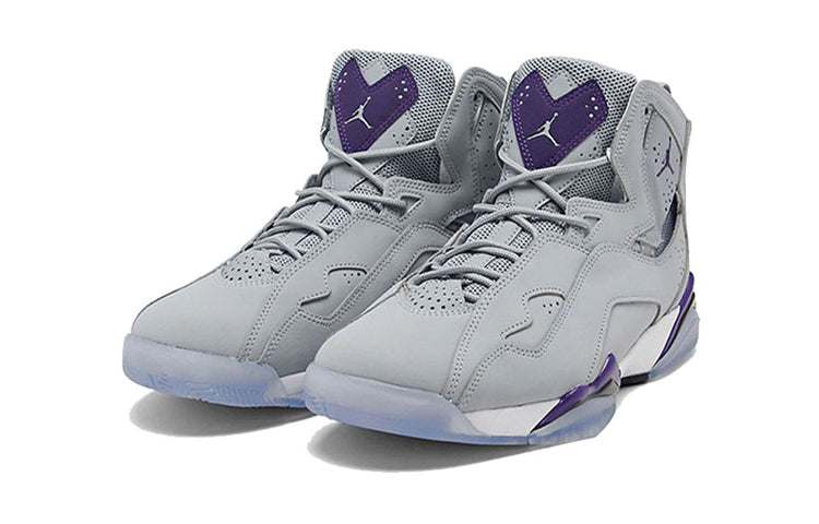 (GS) Air Jordan True Flight 'Wolf Grey Purple' 343795-051
