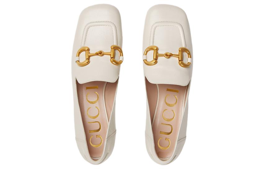 (WMNS) Gucci Loafer with Horsebit 'White' 700064-C9D00-9022