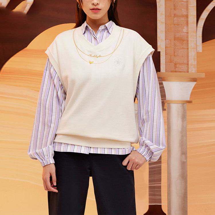 Converse Radiating Love Vest Asia Sizing 'White' 10025499-A02