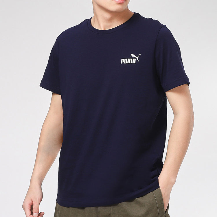 PUMA Essentials Small Logo Tee 'Navy White' 589041-06