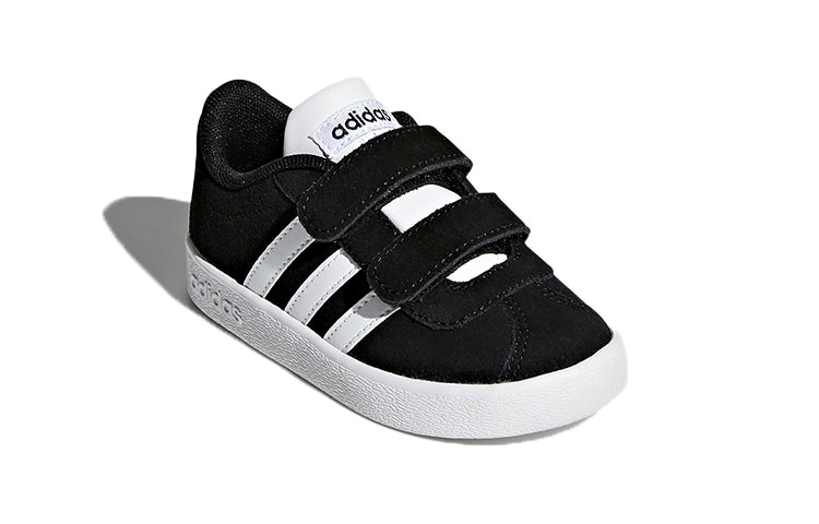 (TD) adidas VL Court 2.0 'Black White' DB1833